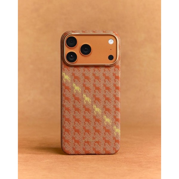 Фото - Чохол для смартфону Pitaka Edge Ultra-Slim Case Happiness Rides Amber for iPhone 17 Pro Max (HR1701PM)